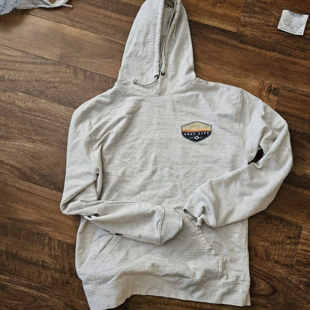 Salt life hoodie, worn once